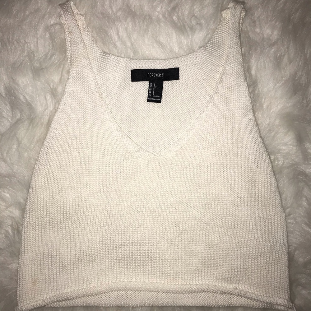 White Crop Top